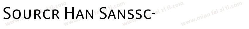 Sourcr Han Sanssc字体转换
